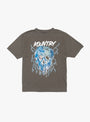 Jersey Denim Face Crew T-Shirt-I-B-KAPITAL at Couverture & The Garbstore Main