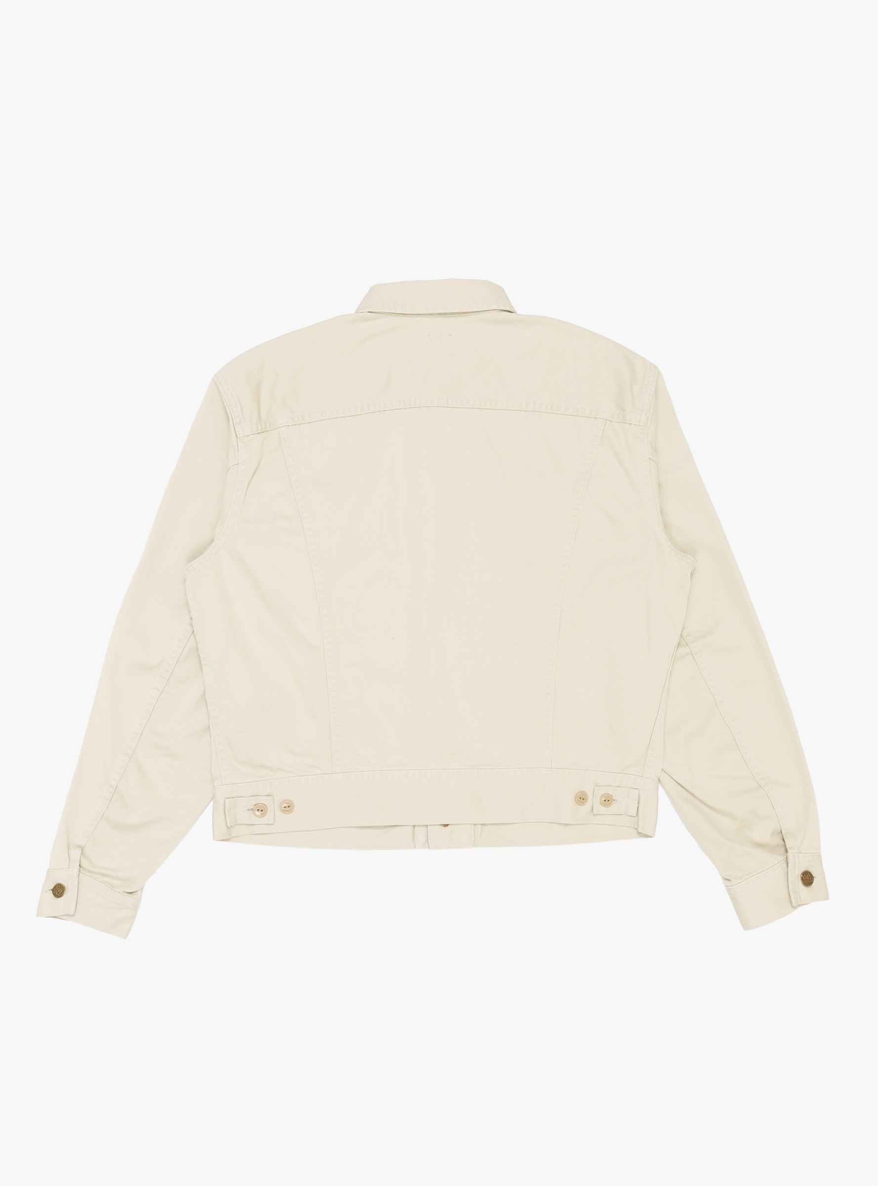 Vintage Satin Westerner Jacket Ecru KAPITAL (back) at Couverture & The Garbstore