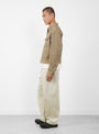 Vintage Satin Westerner Jacket Mocha Beige KAPITAL (model side) at Couverture & The Garbstore