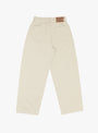 Vintage Satin Club Baggy 5P Pants Ecru KAPITAL (back) at Couverture & The Garbstore