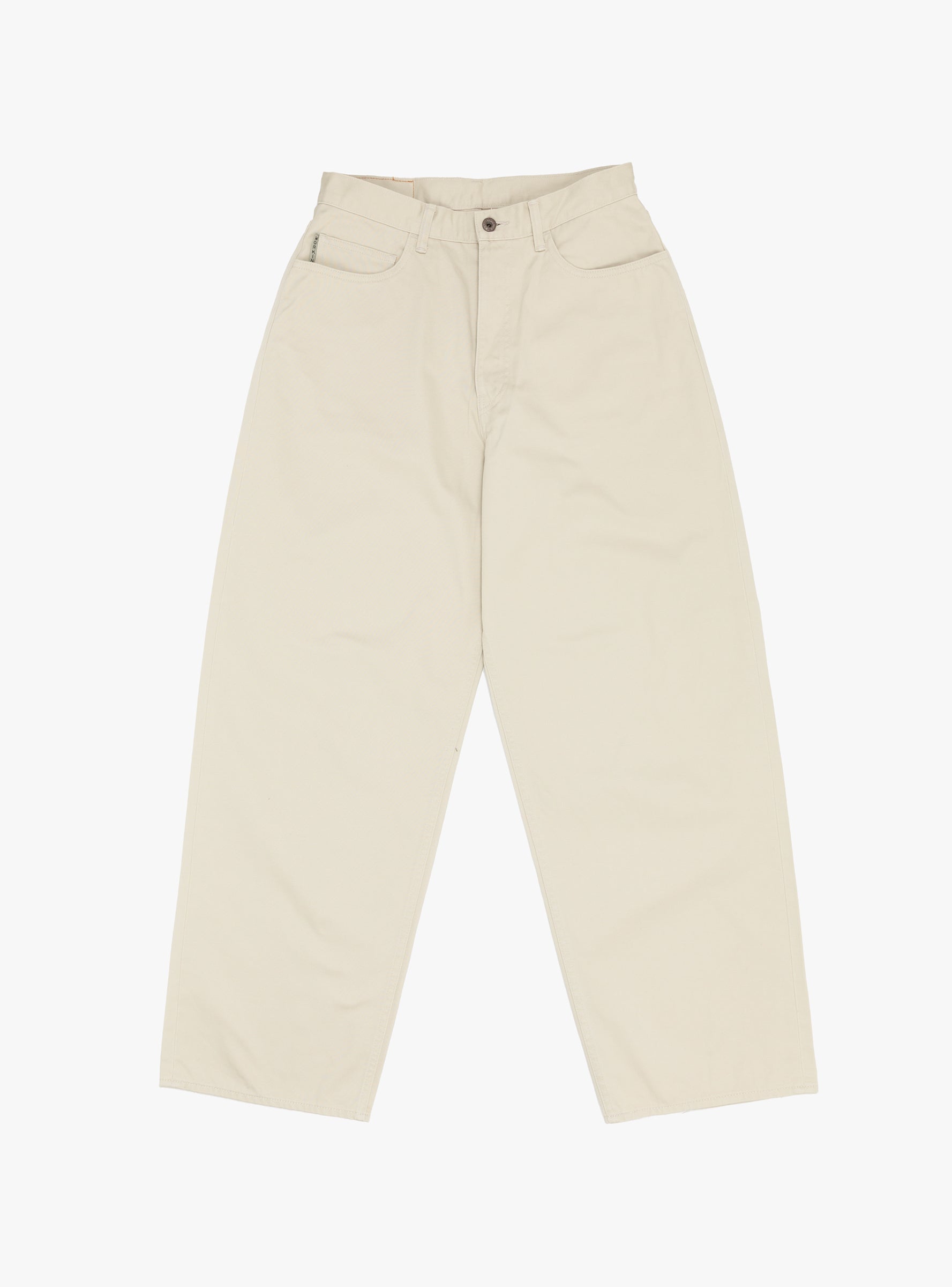 Vintage Satin Club Baggy 5P Pants Ecru KAPITAL (front) at Couverture & The Garbstore