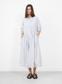 The Claire De Lune Dress Navy and Snow Stripe from A'Court at Couverture & The Garbstore
model front 