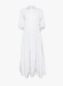 The Claire De Lune Dress Navy and Snow Stripe from A'Court at Couverture & The Garbstore
front 