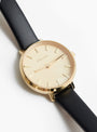 Beverly Leather Watch Black and Gold from BREDA at Couverture & The Garbstore
detail