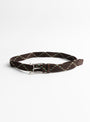 Stretch Mesh Atlas Buckle Belt-Brown-KAPITAL at Couverture & The Garbstore Main