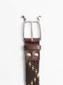 Stretch Mesh Atlas Buckle Belt-Brown-KAPITAL at Couverture & The Garbstore Buckle