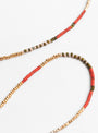 Pearl Beads Glasses Chain-White Bear-KAPITAL at Couverture & The Garbstore Close Up