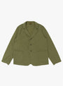 The Rip-Stop Hospital Jacket from Kapital comes in Khaki at Couverture & The Garbstore
front 