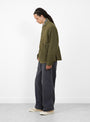 Gabardine Ringoman Coverall-Khaki-KAPITAL model side at Couverture & The Garbstore