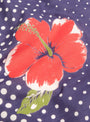 Coco Hibiscus Fastcolour Selvedge Bandana Purple