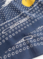 Mirrored Fuji Selvedge Bandana-Navy-KAPITAL at Couverture & The Garbstore Detail