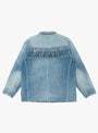 The 11.5oz Denim Fringe Coverall from Kapital comes in Blue at Couverture & The Garbstore back 