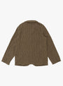 The Twill Aging-Wool Hospital Jacket from Kapital comes in Brown Stripe at Couverture & The Garbstore
back