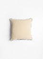 The Marigold Cushion Petrol/Dusty White from Christina Lundsteen at Couverture and The Garbstore 
back