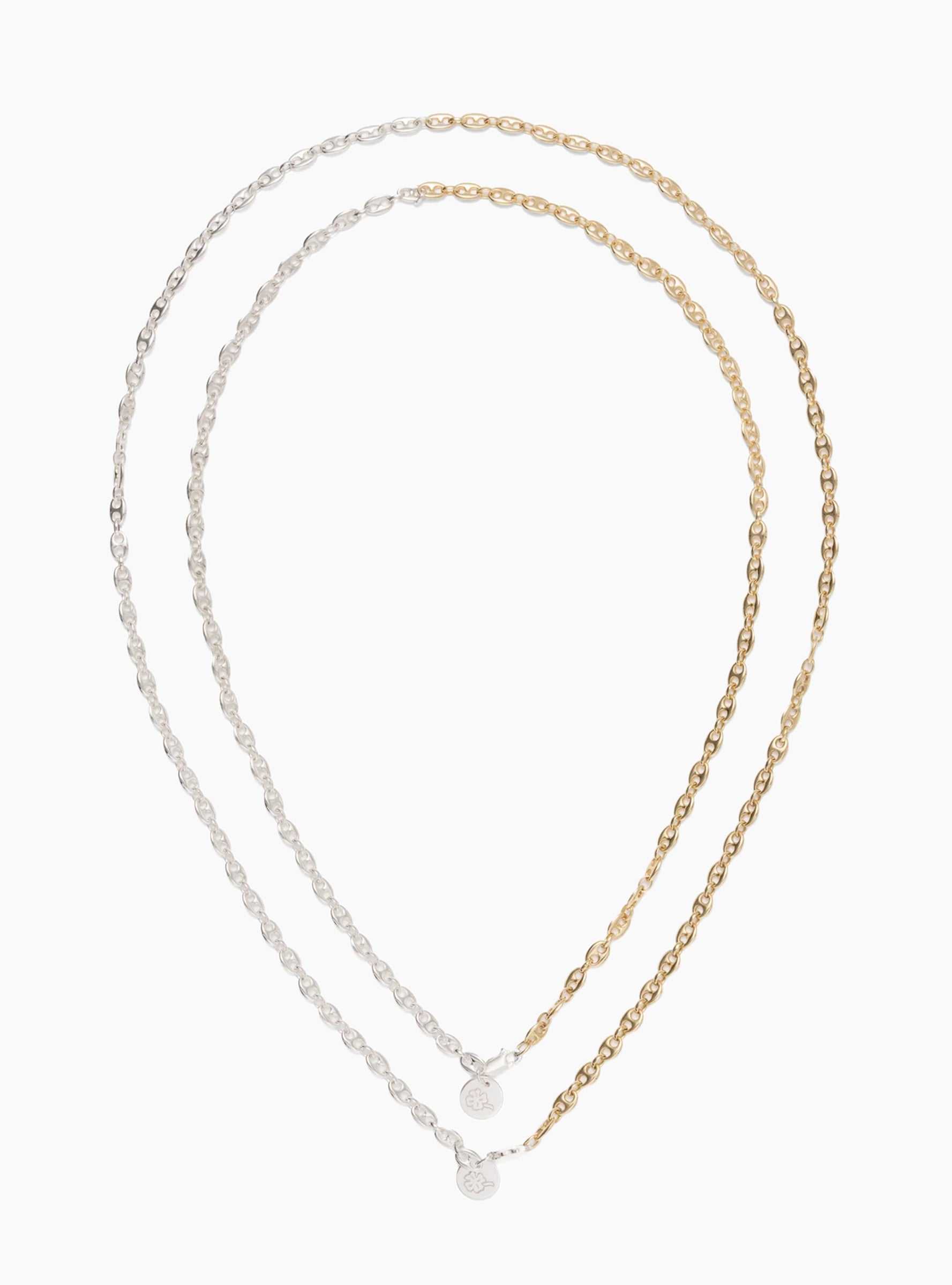Subtle Link Chain Medium Silver GOTTLOB (Front Size Comparison) at Couverture & The Garbstore