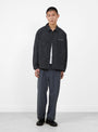 The Ventilation Wide Slacks in Charcoal from Sedan All Purpose at Couverture and The Garbstore
model front