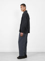 The Ventilation Wide Slacks in Charcoal from Sedan All Purpose at Couverture and The Garbstore
model side