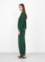The Samos Sweatshirt Ivy from Suzie Kondi at Couverture & The Garbstore
model side 