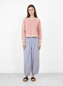 The Delos Pants Navy Stripe from Suzie Kondi at Couverture & The Garbstore
model front 