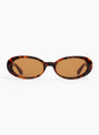 The Valentina Sunglasses from DMY Studios come in Havana at Couverture & The Garbstore
front