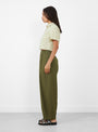 The Papery Lantern Trousers from 7115 by Szeki come in Olive at Couverture & The Garbstore
model side