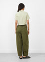 The Papery Lantern Trousers from 7115 by Szeki come in Olive at Couverture & The Garbstore
model back