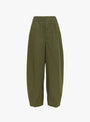 The Papery Lantern Trousers from 7115 by Szeki come in Olive at Couverture & The Garbstore
front