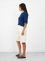 The Summer Shorts from 7115 by Szeki come in Rice White at Couverture & The Garbstore
model side
