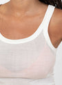 The Stella Basic Tank in Pearl from Malu at Couverture and The Garbstore
model detail