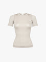 The Hannah Crew Neck T-Shirt in Beige from Malu at Couverture and The Garbstore
ghost