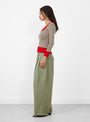 U-Neck Sweater Sand, Black and White from Meryll Rogge at Couverture & The Garbstore
model side