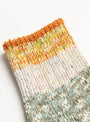The Six Colour Twister & Slab Nep Socks Orange from Mauna Kea at Couverture and The Garbstore
detail