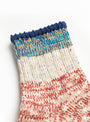 The Six Colour Twister & Slab Nep Socks Navy from Mauna Kea at Couverture and The Garbstore
detail