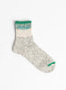 The Six Colour Twister & Slab Nep Socks Green from Mauna Kea at Couverture and The Garbstore
front