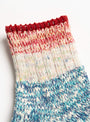 The Six Colour Twister &amp; Slab Nep Socks Red from Mauna Kea at Couverture and The Garbstore
detail