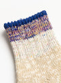 The Six Colour Twister & Slab Nep Socks Purple from Mauna Kea at Couverture and The Garbstore
detail