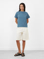 Na'Maka Oh Shortsleeve T-Shirt Indian Teal from Sunray Sportswear at Couverture &  The Garbstore
model front