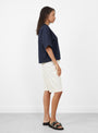 Mahuna Short Sleeve T-Shirt Dark Navy from Sunray Sportswear at Couverture & The Garbstore
model side