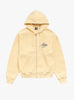 The Surf Size Garment Dyed Zip Hoodie from Stüssy comes in Gold at Couverture & The Garbstore
front 