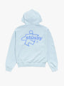 The Surf Size Garment Dyed Zip Hoodie from Stüssy comes in Sky Blue at Couverture & The Garbstore back
