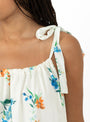 The Deauville Dress from Skall Studio comes in Flower Bouquet at Couverture & The Garbstore model detail