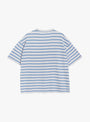 The Triple Rapport Stripe T-Shirt from YMC comes in Blue Multi at Couverture & The Garbstore
back 