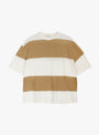 The Triple T-Shirt from YMC comes in Taupe and Off White at Couverture & The Garbstore
front 