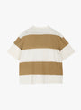 The Triple T-Shirt from YMC comes in Taupe and Off White at Couverture & The Garbstore back 