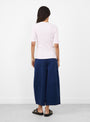 The Charlotte Short Sleeve Top from YMC comes in Pink at Couverture & The Garbstore
model back