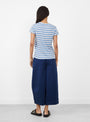 The Day T-Shirt from YMC comes in Blue Multi at Couverture & The Garbstore
model back