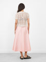 The Teza Lace Top from Suzie Kondi comes in Bone at Couverture & The Garbstore
model back 