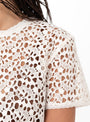 The Teza Lace Top from Suzie Kondi comes in Bone at Couverture & The Garbstore
model detail