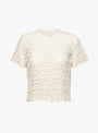 The Teza Lace Top from Suzie Kondi comes in Bone at Couverture & The Garbstore
front 