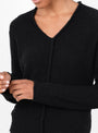 Boucle Skirt Black-Black-Lauren manoogian(model detail) at Couverture & The Garbstore [pos:4.jpg]